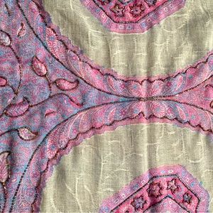 Exquisite wool beaded shawl